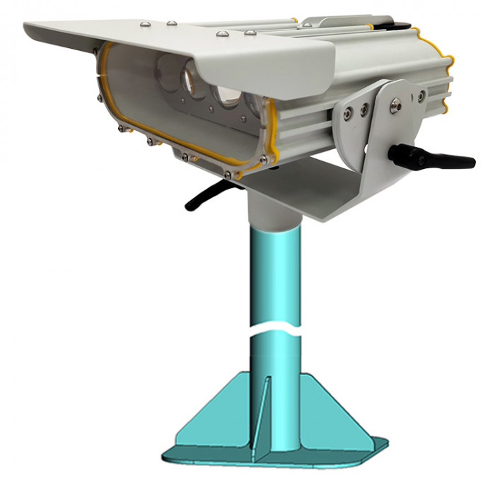 Стойка корабельного прожектора подсвета водной поверхности