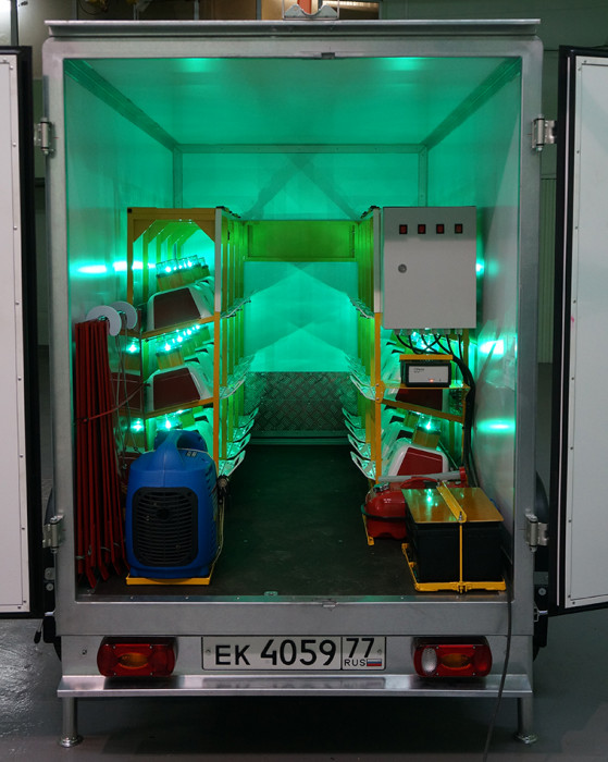 Мобильный комплекс для вертолетной площадки Поляна-24