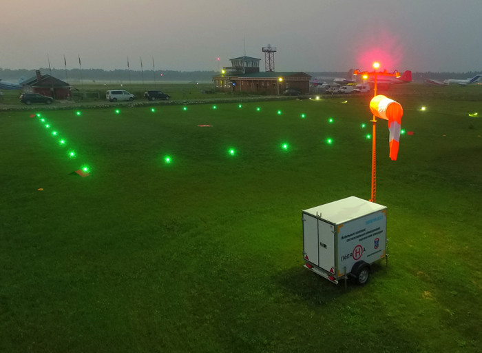 Мобильный комплекс для вертолетной площадки Поляна-24