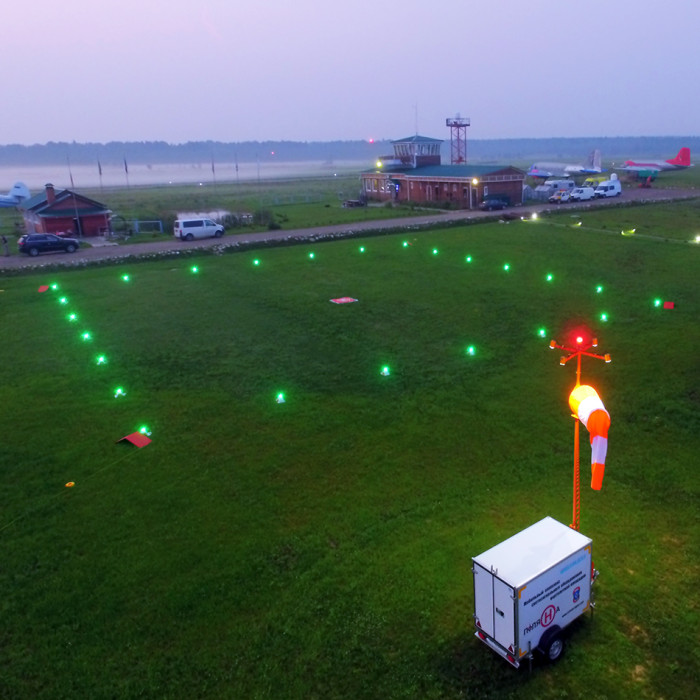 Мобильный комплекс для вертолетной площадки Поляна-24